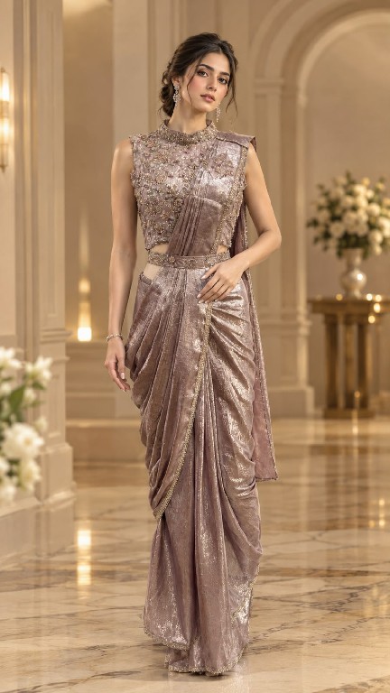 AMOHA D.NO 102478 WHOLESALE IMPORTED SAND WASH READY TO WEAR PARTY WER SAREES FOR WOMEN ONLINE