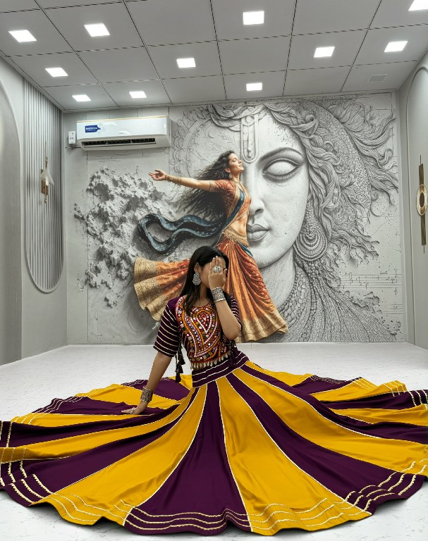 SHREE RAM CREATION D.NO 201 WHOLESALE READYMADE PURE COTON NAVRATRI SPECIAL LEHENGA CHOLI FOR EXPORT