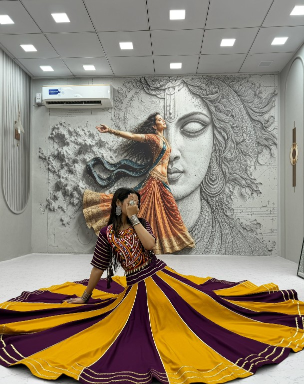 SHREE RAM CREATION D.NO 201 WHOLESALE READYMADE PURE COTON NAVRATRI SPECIAL LEHENGA CHOLI FOR EXPORT