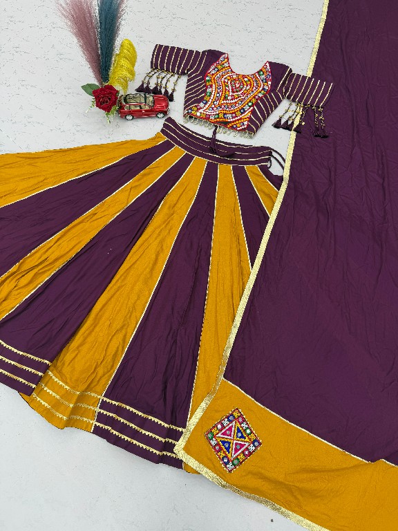 SHREE RAM CREATION D.NO 201 WHOLESALE READYMADE PURE COTON NAVRATRI SPECIAL LEHENGA CHOLI FOR EXPORT