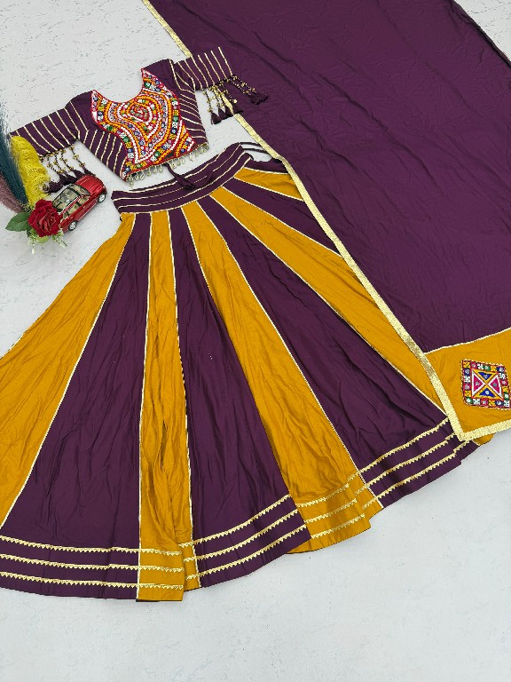 SHREE RAM CREATION D.NO 201 WHOLESALE READYMADE PURE COTON NAVRATRI SPECIAL LEHENGA CHOLI FOR EXPORT