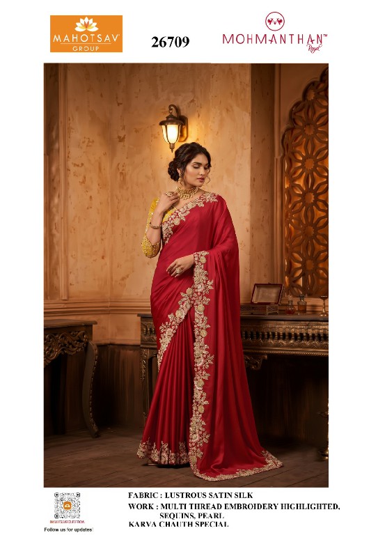 MAHOTSAV KARVA CHAUTH SPECIAL SAREES WHOLESALE READYMADE BEAUTIFUL DESIGNER SAREES FOR WOMEN ONLINE