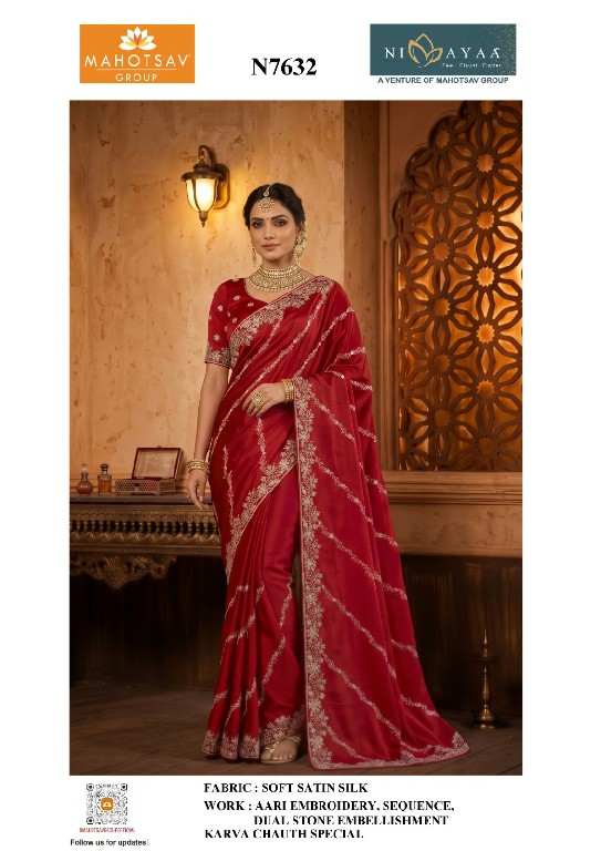 MAHOTSAV KARVA CHAUTH SPECIAL SAREES WHOLESALE READYMADE BEAUTIFUL DESIGNER SAREES FOR WOMEN ONLINE