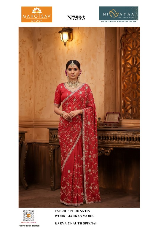 MAHOTSAV KARVA CHAUTH SPECIAL SAREES WHOLESALE READYMADE BEAUTIFUL DESIGNER SAREES FOR WOMEN ONLINE