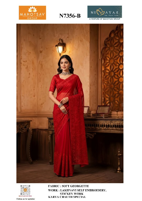 MAHOTSAV KARVA CHAUTH SPECIAL SAREES WHOLESALE READYMADE BEAUTIFUL DESIGNER SAREES FOR WOMEN ONLINE