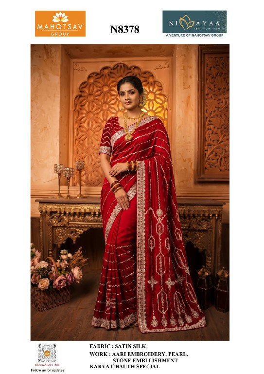 MAHOTSAV KARVA CHAUTH SPECIAL SAREES WHOLESALE READYMADE BEAUTIFUL DESIGNER SAREES FOR WOMEN ONLINE