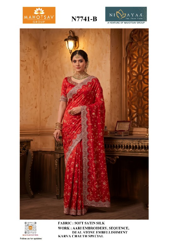 MAHOTSAV KARVA CHAUTH SPECIAL SAREES WHOLESALE READYMADE BEAUTIFUL DESIGNER SAREES FOR WOMEN ONLINE