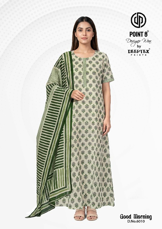 DEEPTEX POINT 8 GOOD MORNING VOL 6 WHOLESALE READYMADE COTTON PRINTED BEST NIGHTY WITH DUPATTA FOR EXPORT