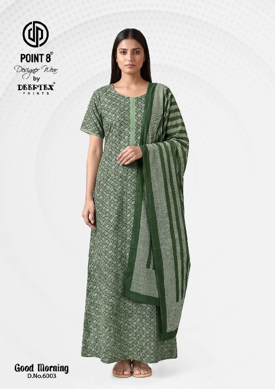 DEEPTEX POINT 8 GOOD MORNING VOL 6 WHOLESALE READYMADE COTTON PRINTED BEST NIGHTY WITH DUPATTA FOR EXPORT