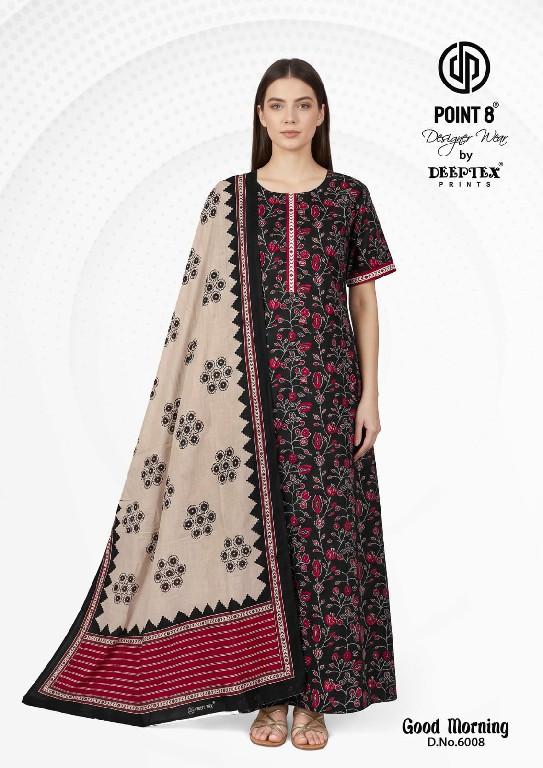DEEPTEX POINT 8 GOOD MORNING VOL 6 WHOLESALE READYMADE COTTON PRINTED BEST NIGHTY WITH DUPATTA FOR EXPORT