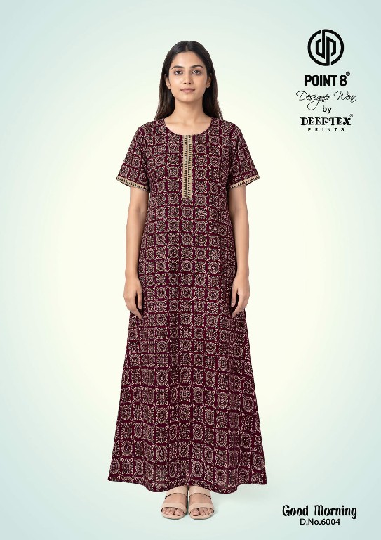 DEEPTEX POINT 8 GOOD MORNING VOL 6 WHOLESALE READYMADE COTTON PRINTED NIGHTY FOR WOMEN ONLINE