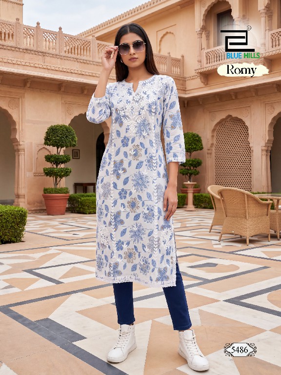 BLUE HILLS ROMY WHOLESALE READYMADE SOFT COTTON WITH WORK FANCY KURTIS FOR WOMEN ONLINE