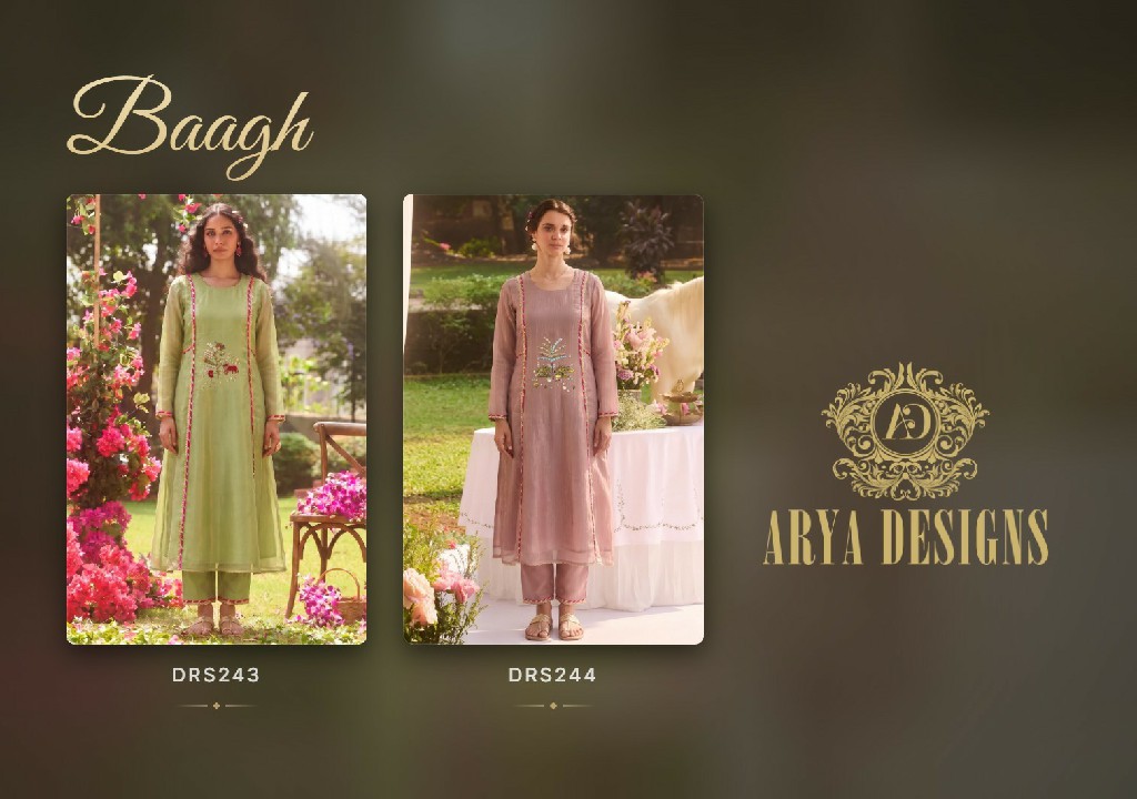 ARYA BAAGH WHOLESALE READYMADE PURE TISSUE LATEST DESIGNER KURTI WITH PANT FOR EXPORT