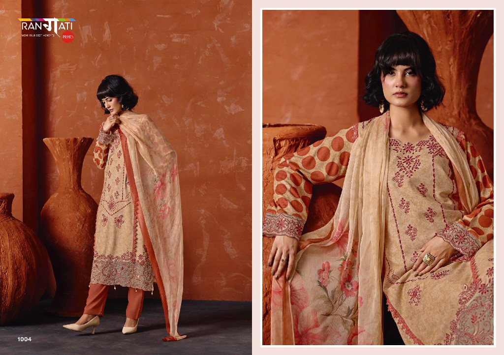 RANGATI PRINTS ADORE WHOLESALE PURE PUSHMINA WINTER BEAUTIFUL UNSTITCH SALWAR SUITS EXPORTER