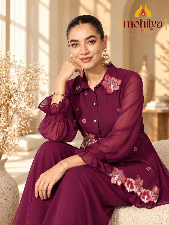 MOHILYA D.NO 1107 WHOLESALE READYMADE MAL CHANDERI UNIQUE ELEGANT STYLISH COMBO CORD SET FOR EXPORT