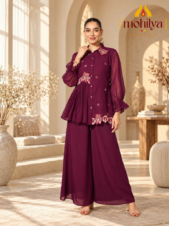 MOHILYA D.NO 1107 WHOLESALE READYMADE MAL CHANDERI UNIQUE ELEGANT STYLISH COMBO CORD SET FOR EXPORT
