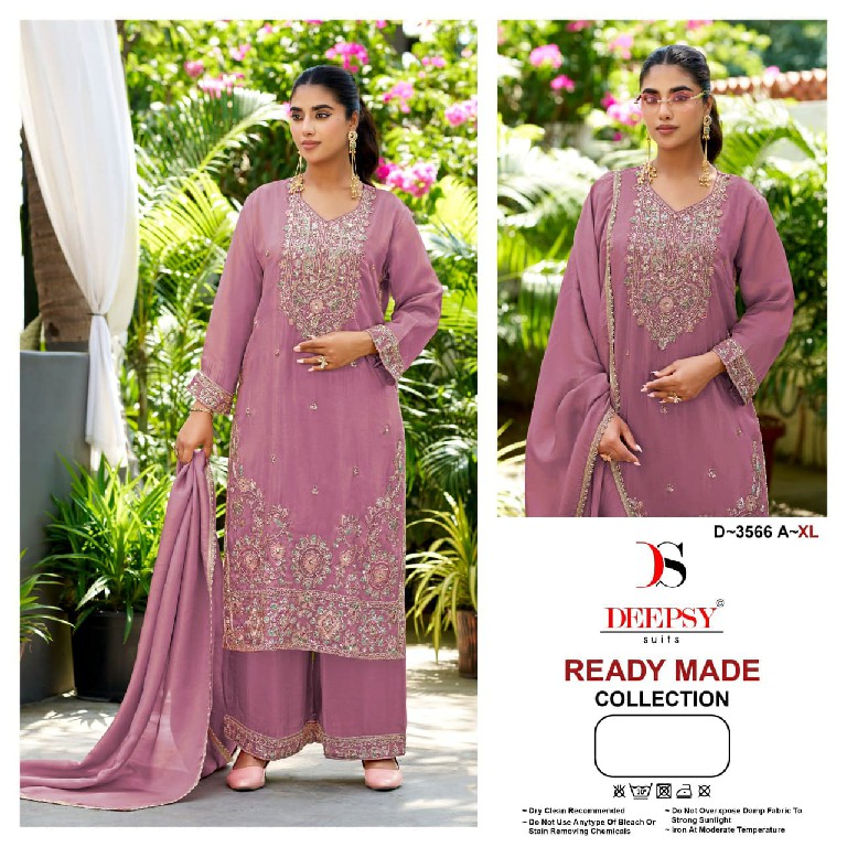 DEEPSY D.NO 3566 WHOLESALE READYMADE VISCOSE TISSUE SILK BEATS WORK PAKISTANI 3 PCS SUITS EXPORTER