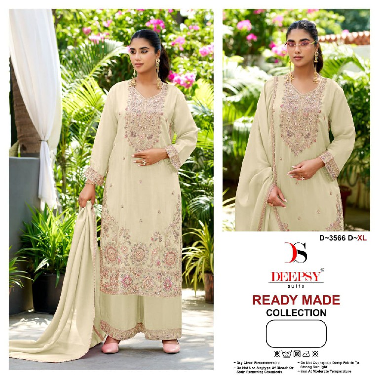 DEEPSY D.NO 3566 WHOLESALE READYMADE VISCOSE TISSUE SILK BEATS WORK PAKISTANI 3 PCS SUITS EXPORTER