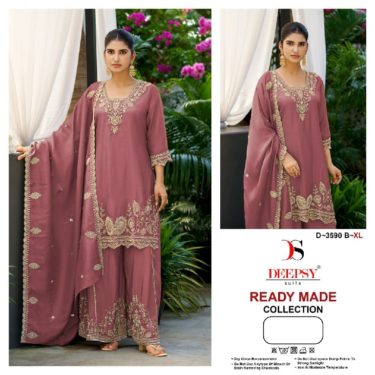 DEEPSY D.NO 3590 WHOLESALE READYMADE VISCOSE TISSUE SILK PAKISTANI GORGEOUS LOOK 3 PCS SUITS SUPPLIER