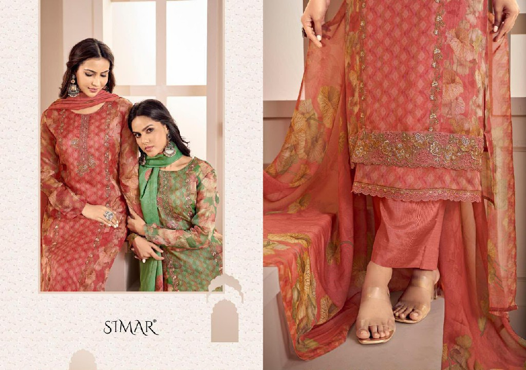 GLOSSY SIMAR RIHA WHOLESALE VISCOSE PASHMINA WINTER PRETTY LOOK UNSTITCH SALWAR SUITS SUPPLIER