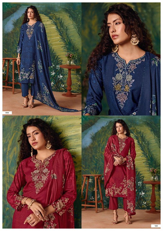 RANG FASHION NAYSHA WHOLESALE PURE PASHMINA WINTER COLECTION UNSTITCH SALWAR SUITS EXPORTER