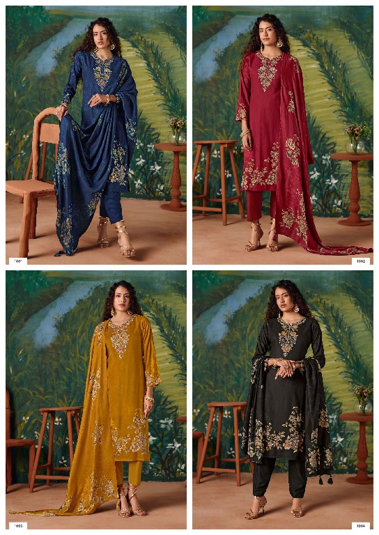 RANG FASHION NAYSHA WHOLESALE PURE PASHMINA WINTER COLECTION UNSTITCH SALWAR SUITS EXPORTER