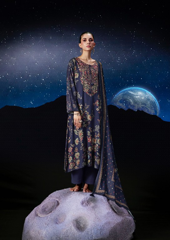 PRM TRENDZ THE MOON WHOLESALE VISCOSE PASHMINA WINTER ELEGANT UNSTITCH SALWAR SUITS EXPORTER
