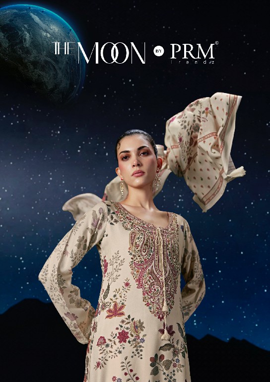 PRM TRENDZ THE MOON WHOLESALE VISCOSE PASHMINA WINTER ELEGANT UNSTITCH SALWAR SUITS EXPORTER