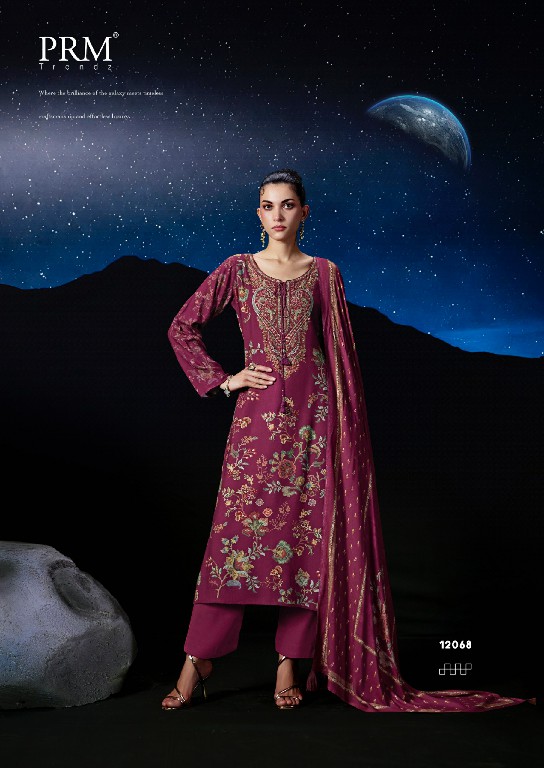 PRM TRENDZ THE MOON WHOLESALE VISCOSE PASHMINA WINTER ELEGANT UNSTITCH SALWAR SUITS EXPORTER