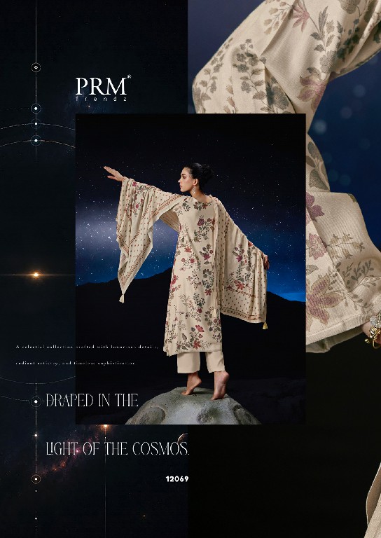 PRM TRENDZ THE MOON WHOLESALE VISCOSE PASHMINA WINTER ELEGANT UNSTITCH SALWAR SUITS EXPORTER