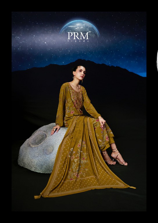 PRM TRENDZ THE MOON WHOLESALE VISCOSE PASHMINA WINTER ELEGANT UNSTITCH SALWAR SUITS EXPORTER