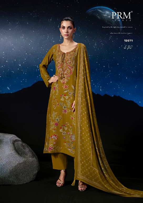 PRM TRENDZ THE MOON WHOLESALE VISCOSE PASHMINA WINTER ELEGANT UNSTITCH SALWAR SUITS EXPORTER
