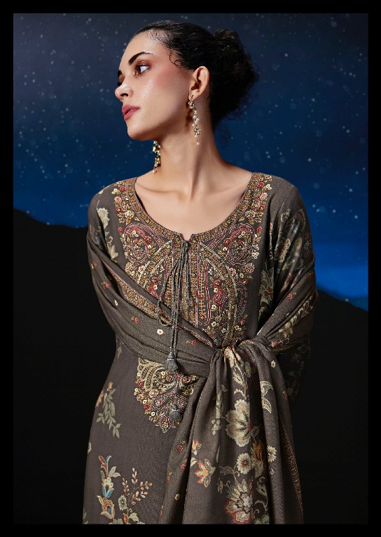 PRM TRENDZ THE MOON WHOLESALE VISCOSE PASHMINA WINTER ELEGANT UNSTITCH SALWAR SUITS EXPORTER