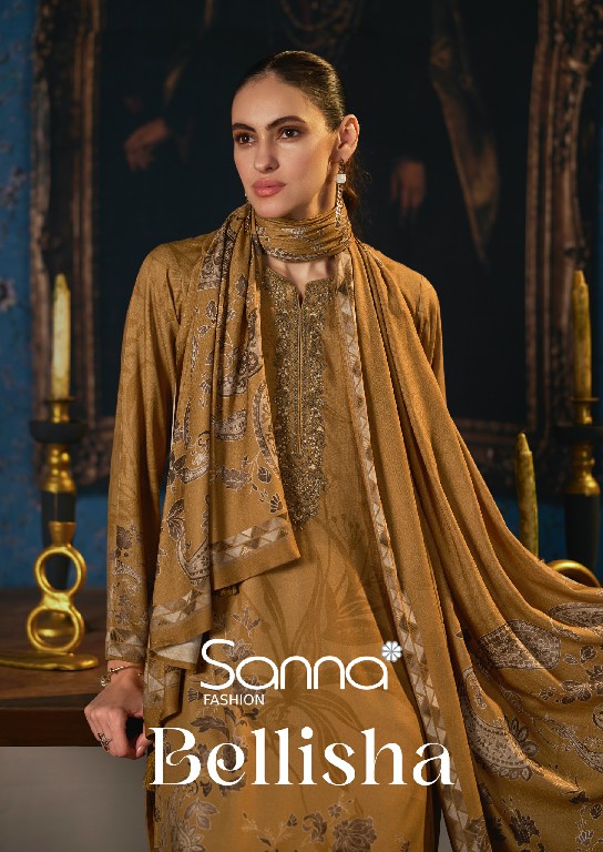 SANNA FASHION BELLISHA WHOLESALE VISCOSE PASHMINA WINTER SPECIAL UNSTITCH SALWAR SUITS SUPPLIER