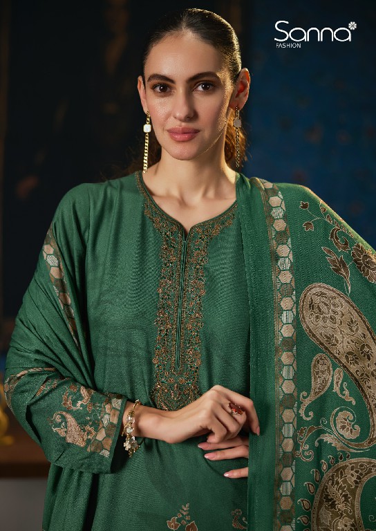 SANNA FASHION BELLISHA WHOLESALE VISCOSE PASHMINA WINTER SPECIAL UNSTITCH SALWAR SUITS SUPPLIER