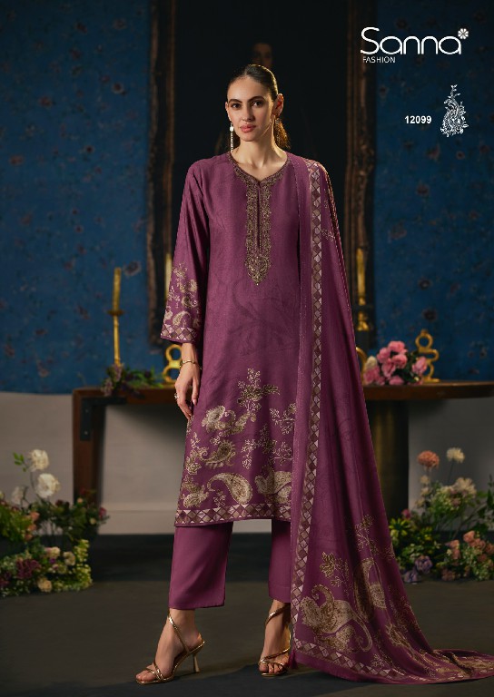 SANNA FASHION BELLISHA WHOLESALE VISCOSE PASHMINA WINTER SPECIAL UNSTITCH SALWAR SUITS SUPPLIER