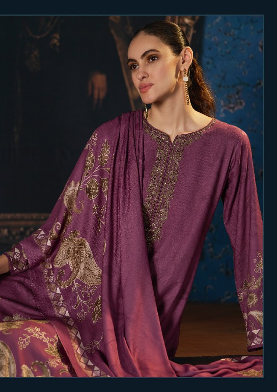 SANNA FASHION BELLISHA WHOLESALE VISCOSE PASHMINA WINTER SPECIAL UNSTITCH SALWAR SUITS SUPPLIER
