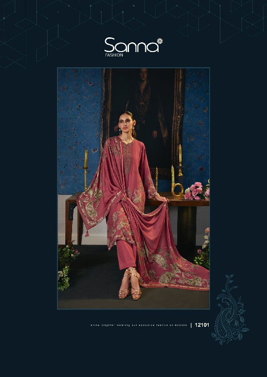 SANNA FASHION BELLISHA WHOLESALE VISCOSE PASHMINA WINTER SPECIAL UNSTITCH SALWAR SUITS SUPPLIER