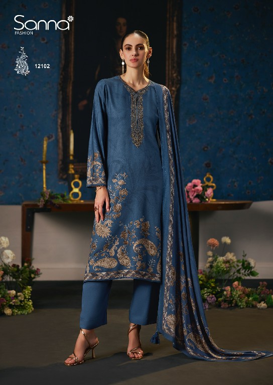 SANNA FASHION BELLISHA WHOLESALE VISCOSE PASHMINA WINTER SPECIAL UNSTITCH SALWAR SUITS SUPPLIER