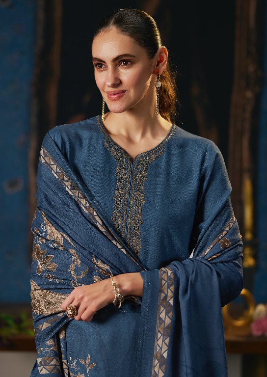 SANNA FASHION BELLISHA WHOLESALE VISCOSE PASHMINA WINTER SPECIAL UNSTITCH SALWAR SUITS SUPPLIER