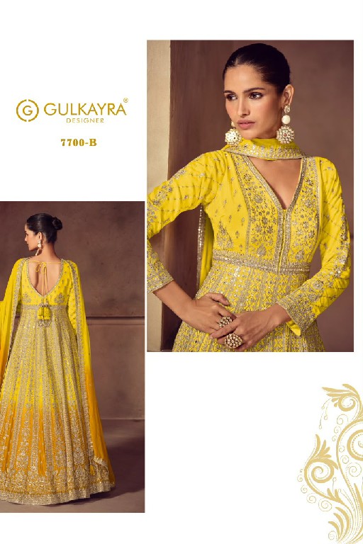 ROMANI GULKAYRA DESIGNER WHOLESALE READYMADE REAL CHINON BEAUTIFUL PARTY WEAR GOWN WITH DUPATTA EXPORTER