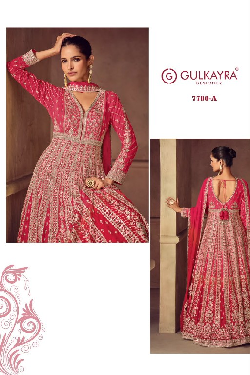 ROMANI GULKAYRA DESIGNER WHOLESALE READYMADE REAL CHINON BEAUTIFUL PARTY WEAR GOWN WITH DUPATTA EXPORTER