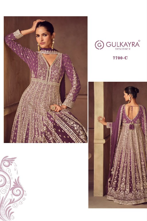 ROMANI GULKAYRA DESIGNER WHOLESALE READYMADE REAL CHINON BEAUTIFUL PARTY WEAR GOWN WITH DUPATTA EXPORTER