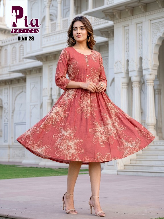 TEXTILEDEAL PIA VATICAN WHOLESALE READYMADE PRINTED FLAIR STYLISH KURTIS COMBO FOR WOMEN ONLINE