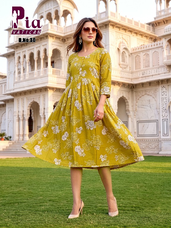 TEXTILEDEAL PIA VATICAN WHOLESALE READYMADE PRINTED FLAIR STYLISH KURTIS COMBO FOR WOMEN ONLINE