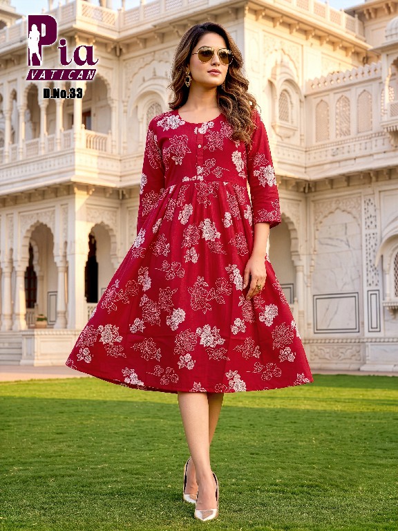 TEXTILEDEAL PIA VATICAN WHOLESALE READYMADE PRINTED FLAIR STYLISH KURTIS COMBO FOR WOMEN ONLINE