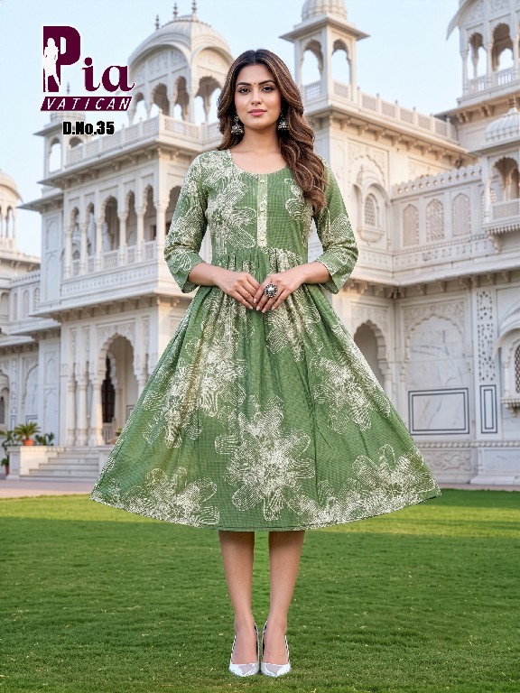 TEXTILEDEAL PIA VATICAN WHOLESALE READYMADE PRINTED FLAIR STYLISH KURTIS COMBO FOR WOMEN ONLINE