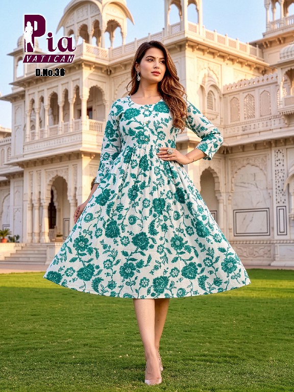 TEXTILEDEAL PIA VATICAN WHOLESALE READYMADE PRINTED FLAIR STYLISH KURTIS COMBO FOR WOMEN ONLINE
