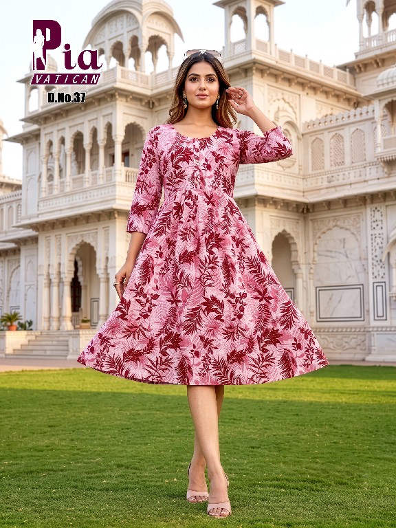 TEXTILEDEAL PIA VATICAN WHOLESALE READYMADE PRINTED FLAIR STYLISH KURTIS COMBO FOR WOMEN ONLINE