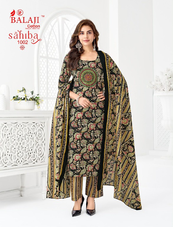 BALAJI SAHIBA VOL 1 WHOLESALE READYMADE COTTON REGULAR WEAR 3 PCS SUITS SUPPLIER
